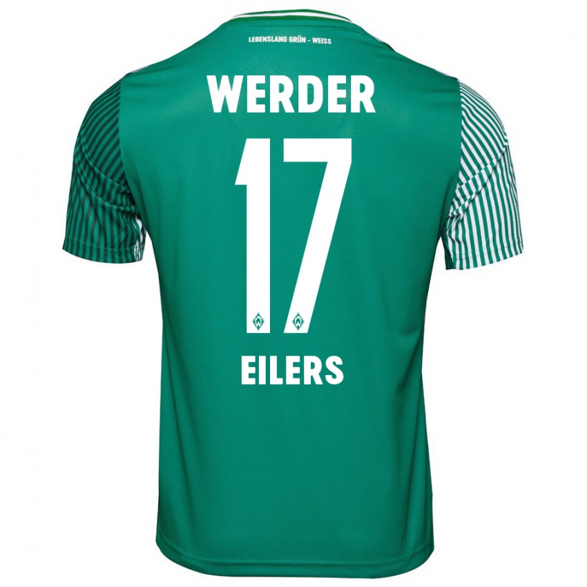 Kinder Jonas Eilers #17 Grün Heimtrikot Trikot 2023/24 T-Shirt Schweiz