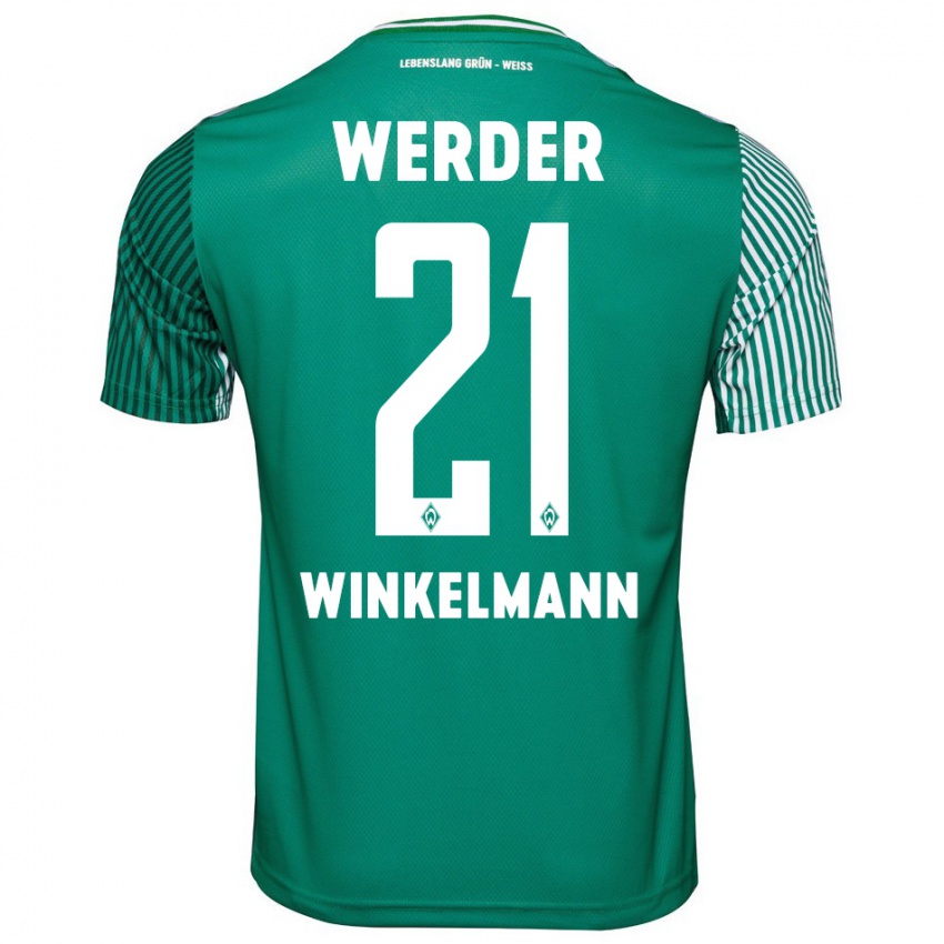 Kinder Till Winkelmann #21 Grün Heimtrikot Trikot 2023/24 T-Shirt Schweiz