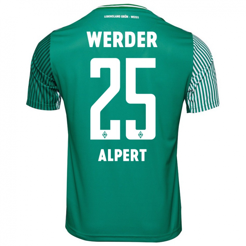 Kinder Marvin Alpert #25 Grün Heimtrikot Trikot 2023/24 T-Shirt Schweiz