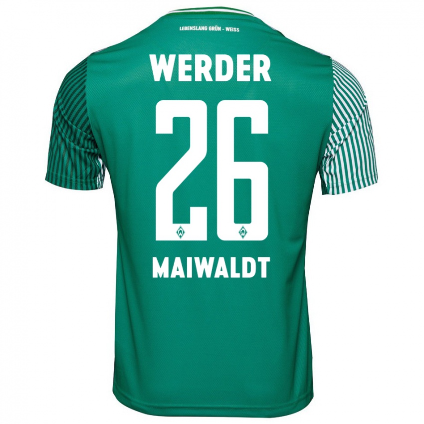 Kinder Julius Maiwaldt #26 Grün Heimtrikot Trikot 2023/24 T-Shirt Schweiz