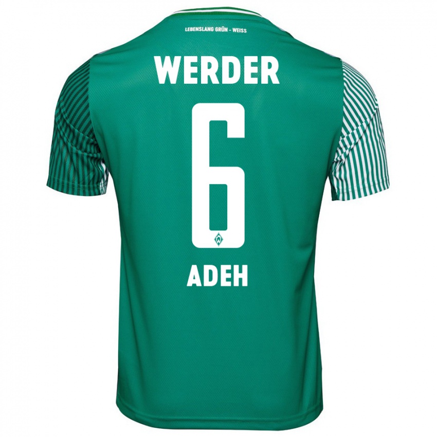 Kinder Wesley Adeh #6 Grün Heimtrikot Trikot 2023/24 T-Shirt Schweiz