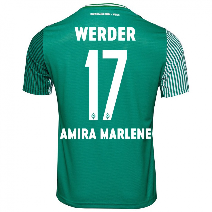 Kinder Amira Marlene Dahl #17 Grün Heimtrikot Trikot 2023/24 T-Shirt Schweiz