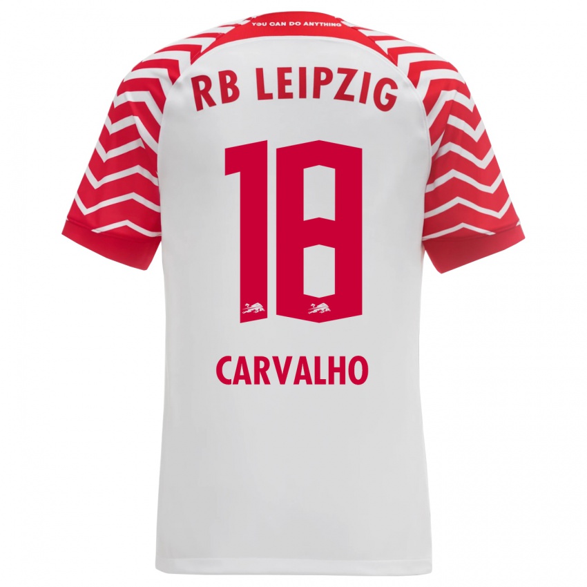 Enfant Maillot Fabio Carvalho #18 Blanc Tenues Domicile 2023/24 T-Shirt Suisse