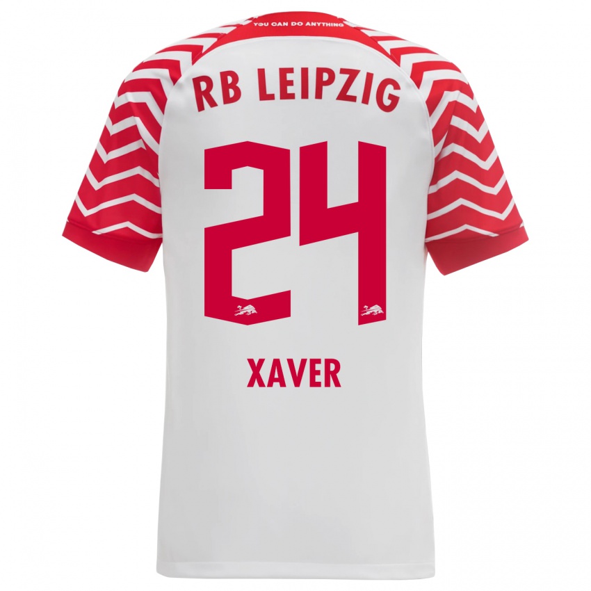 Kinder Xaver Schlager #24 Weiß Heimtrikot Trikot 2023/24 T-Shirt Schweiz