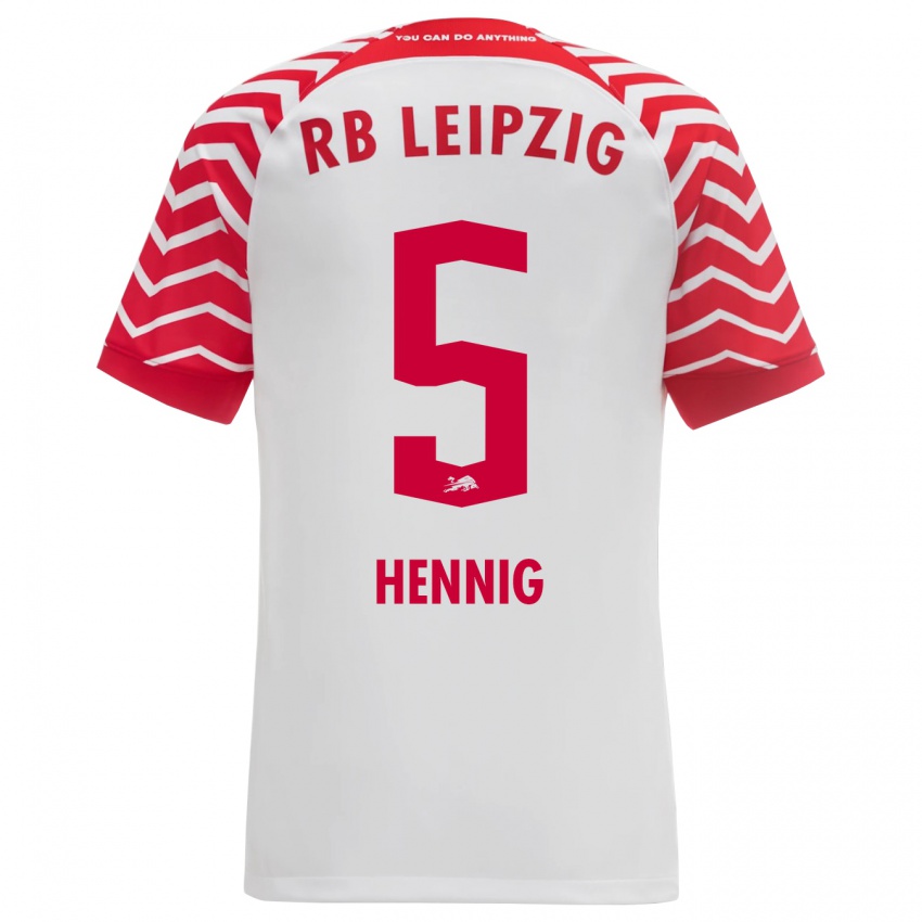 Kinder Lenny Hennig #5 Weiß Heimtrikot Trikot 2023/24 T-Shirt Schweiz