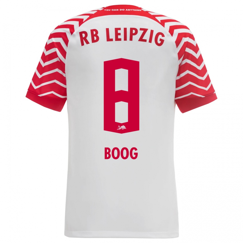 Kinder Miguel Boog #8 Weiß Heimtrikot Trikot 2023/24 T-Shirt Schweiz