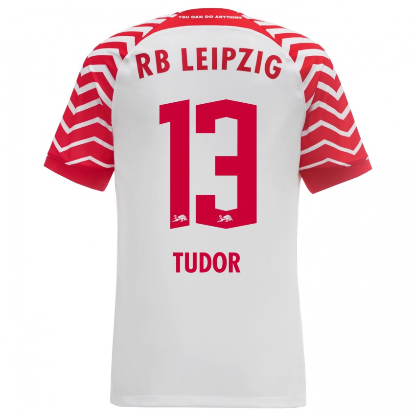 Kinder Aaron Tudor #13 Weiß Heimtrikot Trikot 2023/24 T-Shirt Schweiz