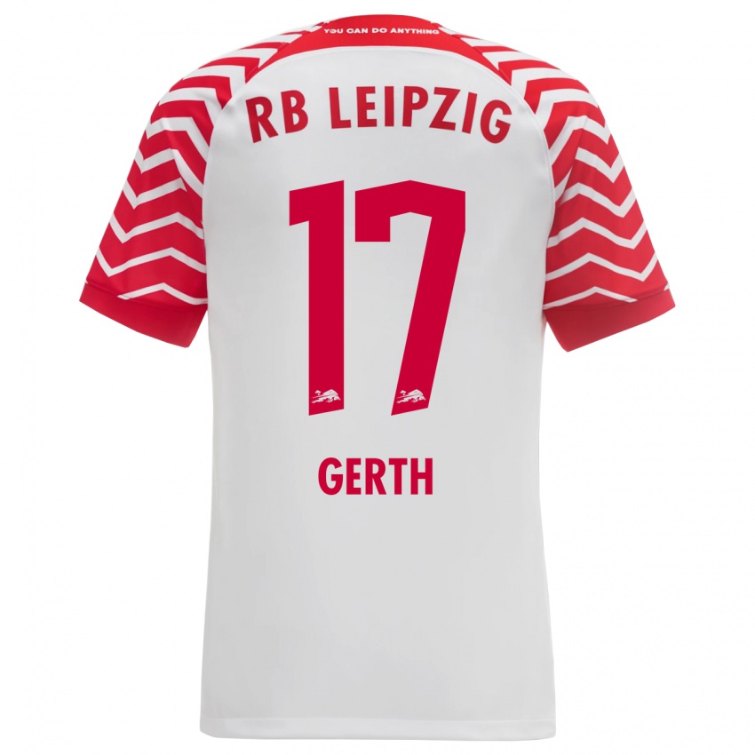 Kinder Amos Gerth #17 Weiß Heimtrikot Trikot 2023/24 T-Shirt Schweiz