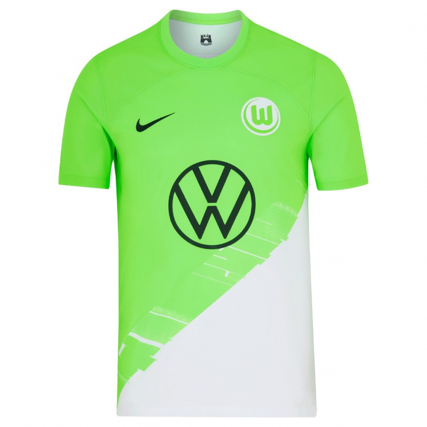 Enfant Maillot Philipp Schulze #35 Vert Tenues Domicile 2023/24 T-Shirt Suisse