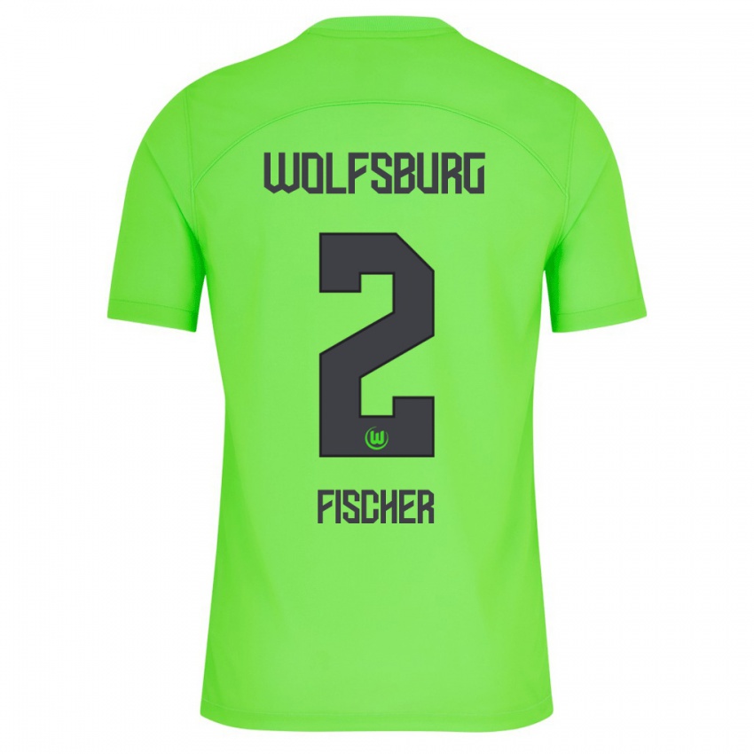 Enfant Maillot Kilian Fischer #2 Vert Tenues Domicile 2023/24 T-Shirt Suisse