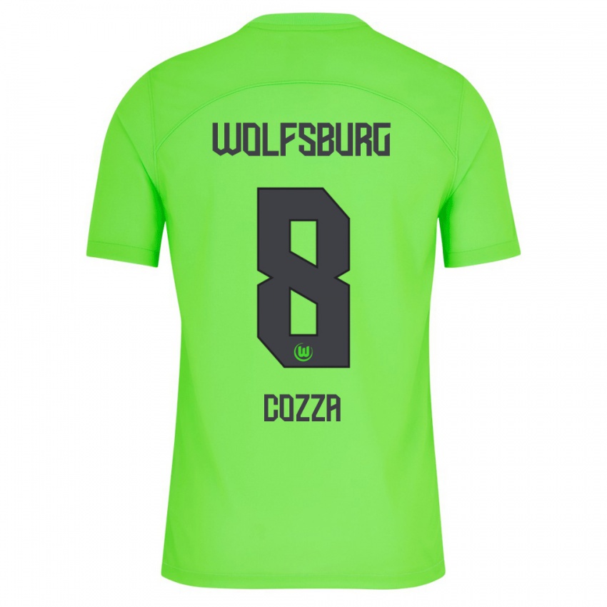 Kinder Nicolas Cozza #8 Grün Heimtrikot Trikot 2023/24 T-Shirt Schweiz