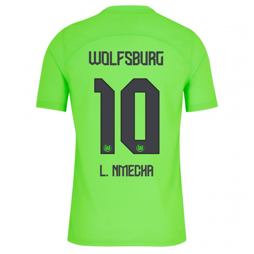 Kinder Lukas Nmecha #10 Grün Heimtrikot Trikot 2023/24 T-Shirt Schweiz