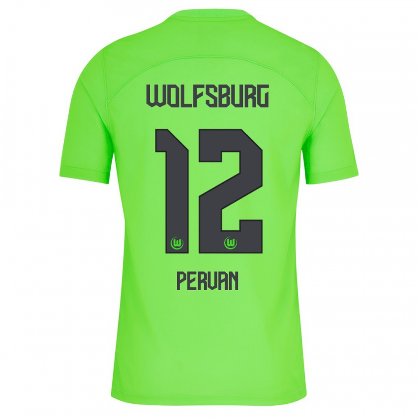 Enfant Maillot Pavao Pervan #12 Vert Tenues Domicile 2023/24 T-Shirt Suisse