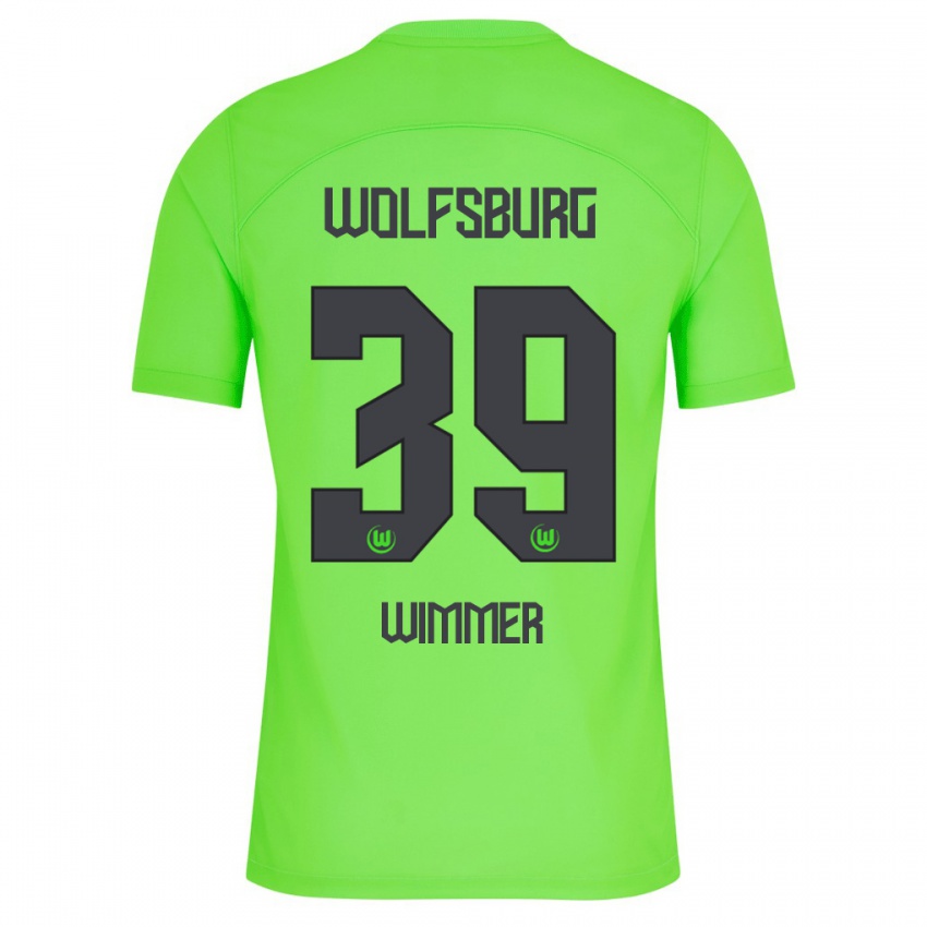 Kinder Patrick Wimmer #39 Grün Heimtrikot Trikot 2023/24 T-Shirt Schweiz