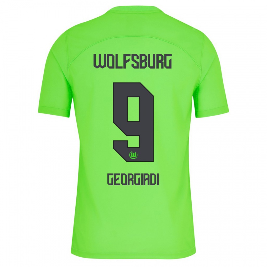 Kinder Alexander Georgiadi #9 Grün Heimtrikot Trikot 2023/24 T-Shirt Schweiz