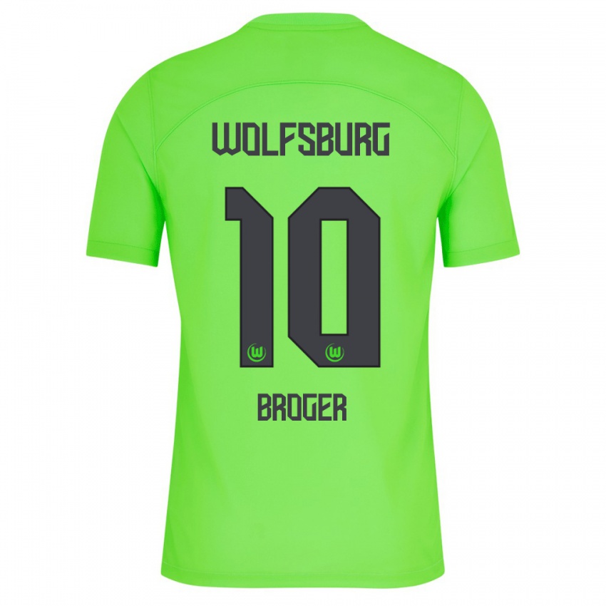 Enfant Maillot Bennit Bröger #10 Vert Tenues Domicile 2023/24 T-Shirt Suisse