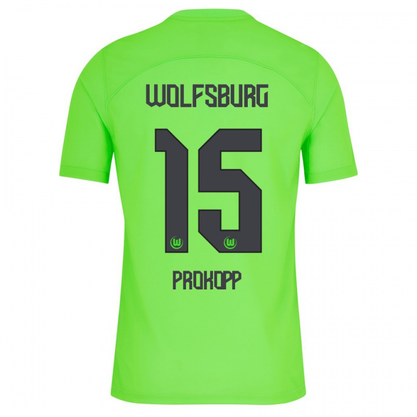 Kinder Oskar Prokopp #15 Grün Heimtrikot Trikot 2023/24 T-Shirt Schweiz