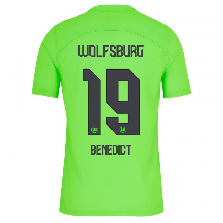 Enfant Maillot Trevor Benedict #19 Vert Tenues Domicile 2023/24 T-Shirt Suisse