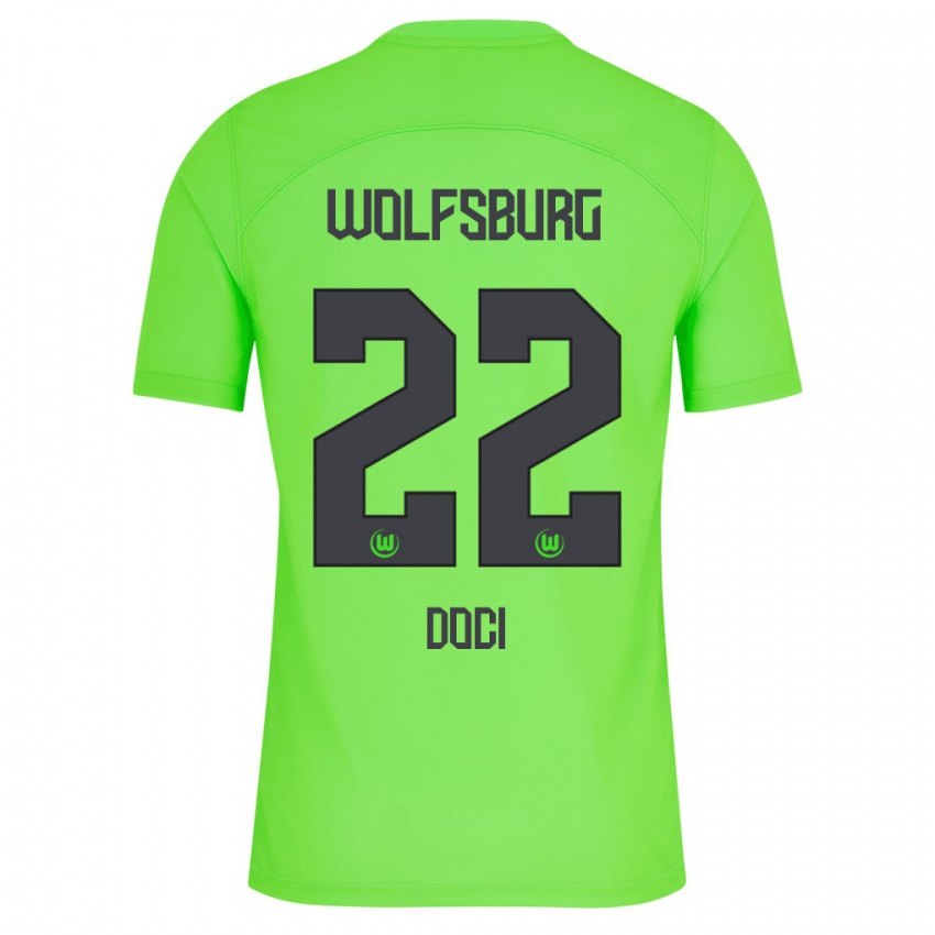 Kinder Adrian Doci #22 Grün Heimtrikot Trikot 2023/24 T-Shirt Schweiz