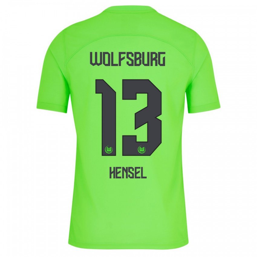 Enfant Maillot Pharell Hensel #13 Vert Tenues Domicile 2023/24 T-Shirt Suisse