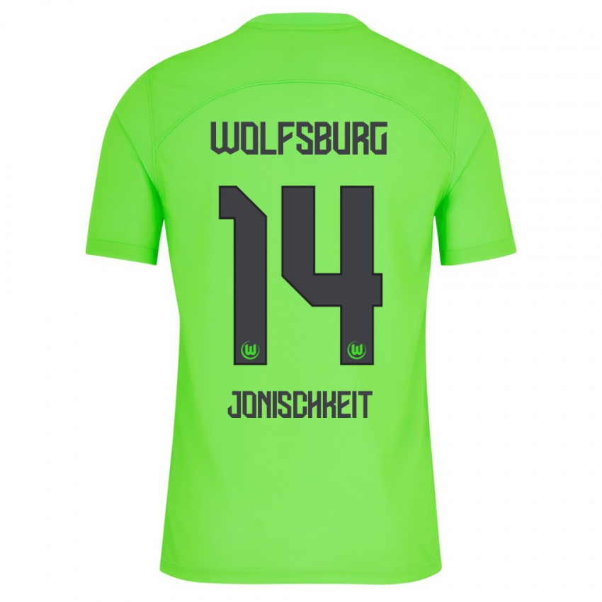 Kinder Jamal Jonischkeit #14 Grün Heimtrikot Trikot 2023/24 T-Shirt Schweiz