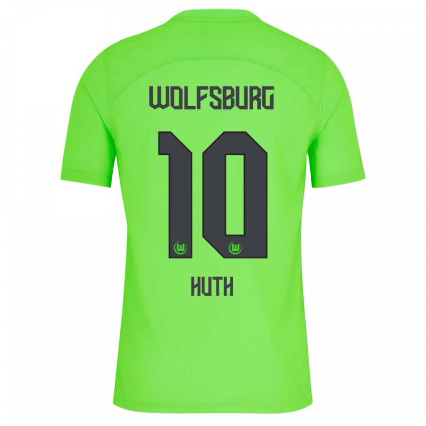 Enfant Maillot Svenja Huth #10 Vert Tenues Domicile 2023/24 T-Shirt Suisse