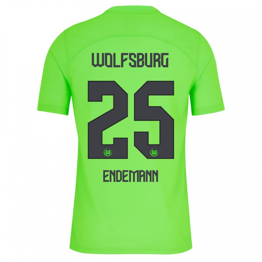 Enfant Maillot Vivien Endemann #25 Vert Tenues Domicile 2023/24 T-Shirt Suisse