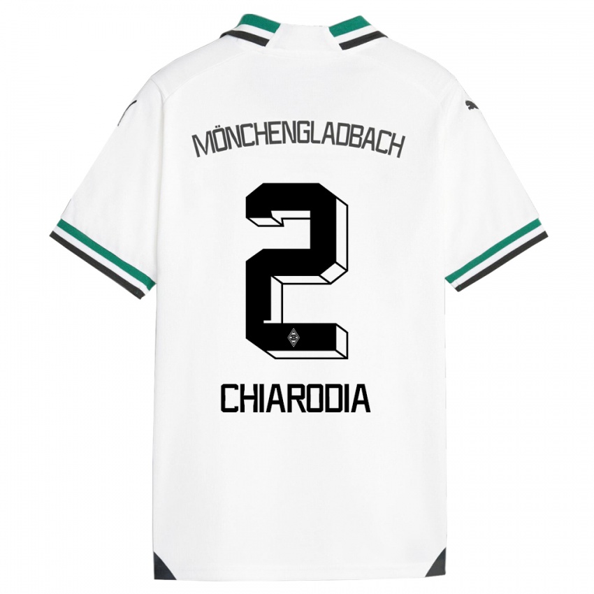 Kinder Fabio Chiarodia #2 Weiß Grün Heimtrikot Trikot 2023/24 T-Shirt Schweiz