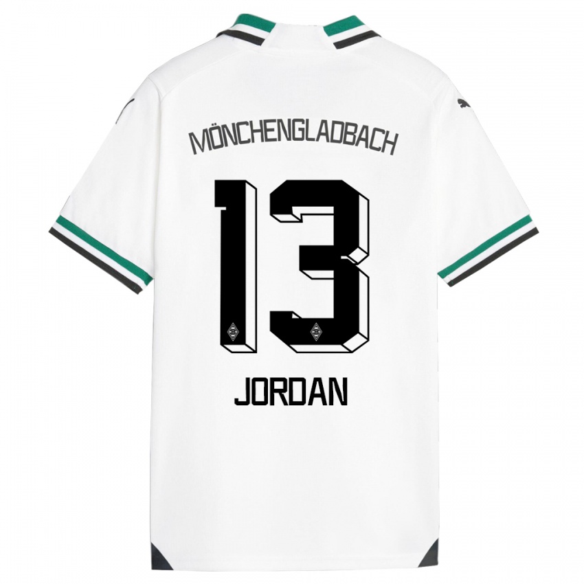 Kinder Jordan #13 Weiß Grün Heimtrikot Trikot 2023/24 T-Shirt Schweiz