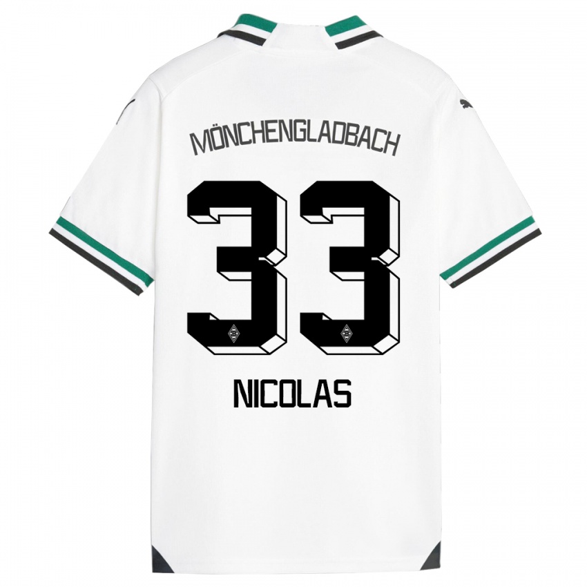 Kinder Moritz Nicolas #33 Weiß Grün Heimtrikot Trikot 2023/24 T-Shirt Schweiz