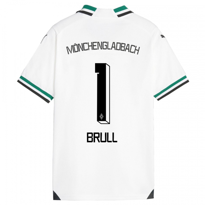Kinder Maximilian Brüll #1 Weiß Grün Heimtrikot Trikot 2023/24 T-Shirt Schweiz