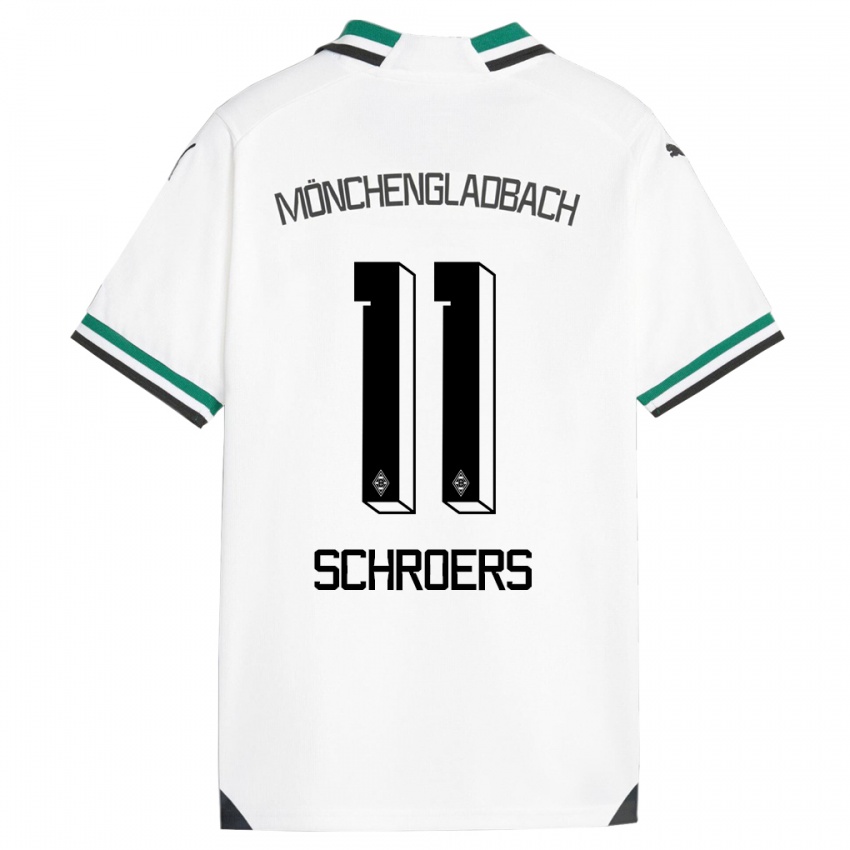 Kinder Mika Schroers #11 Weiß Grün Heimtrikot Trikot 2023/24 T-Shirt Schweiz