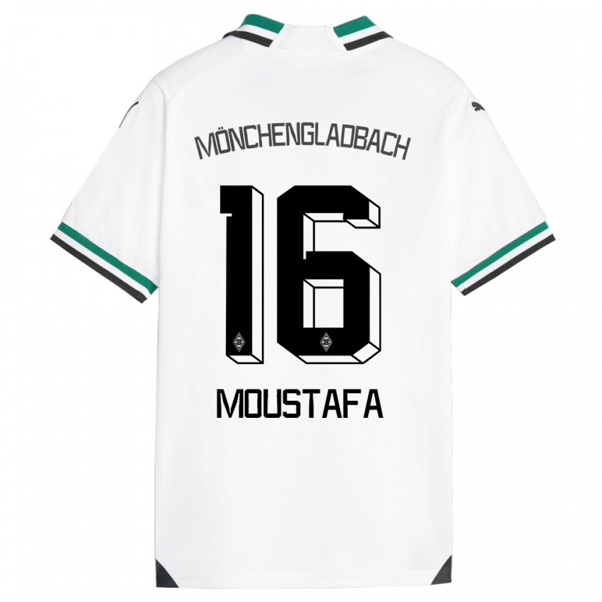 Kinder Moustafa Ashraf Moustafa #16 Weiß Grün Heimtrikot Trikot 2023/24 T-Shirt Schweiz
