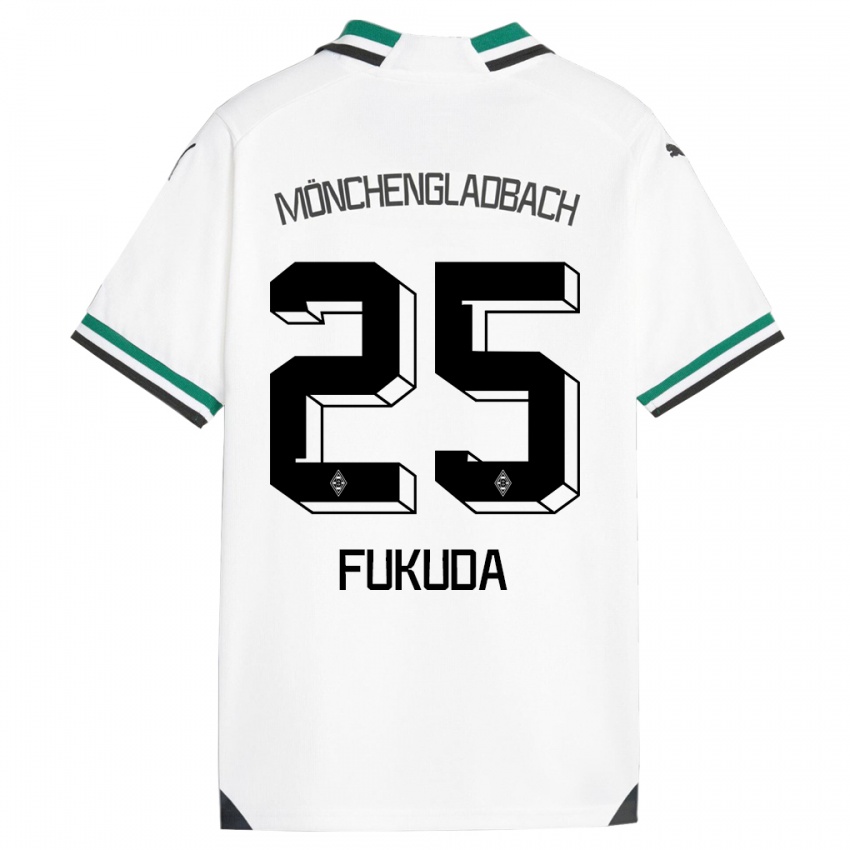 Kinder Shio Fukuda #25 Weiß Grün Heimtrikot Trikot 2023/24 T-Shirt Schweiz