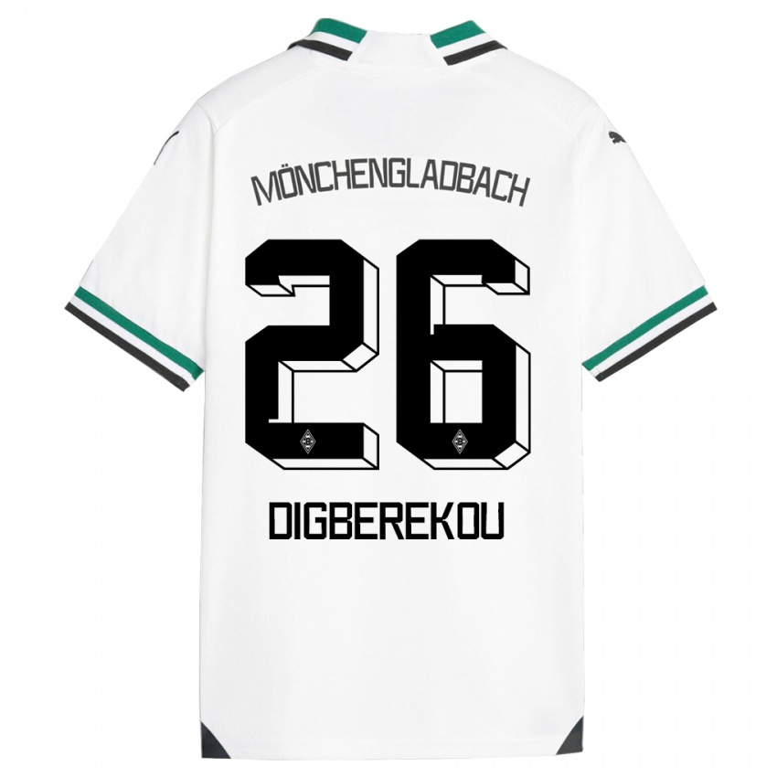 Kinder Ibrahim Digberekou #26 Weiß Grün Heimtrikot Trikot 2023/24 T-Shirt Schweiz