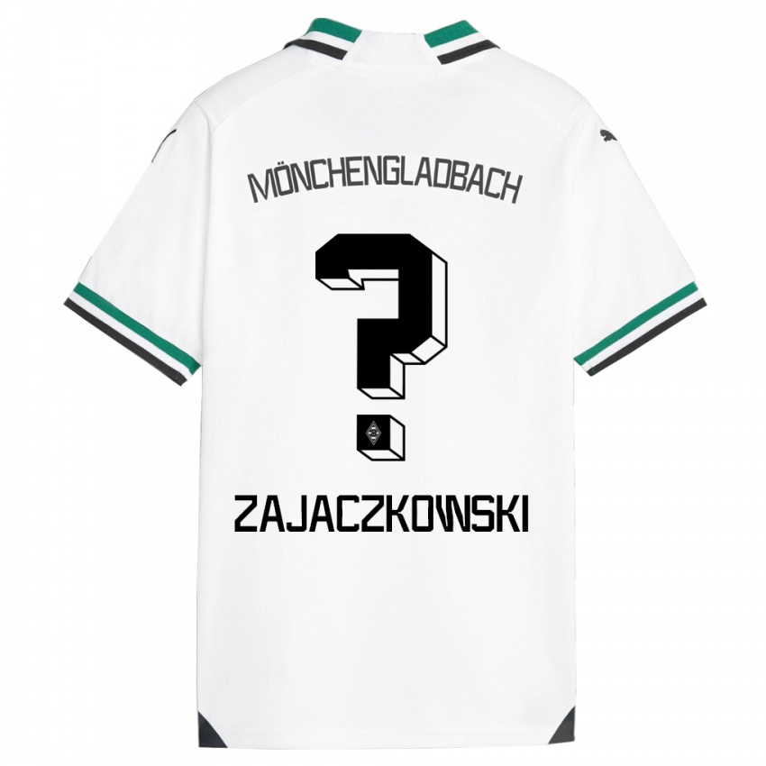 Enfant Maillot Vincent Zajaczkowski #0 Blanc Vert Tenues Domicile 2023/24 T-Shirt Suisse