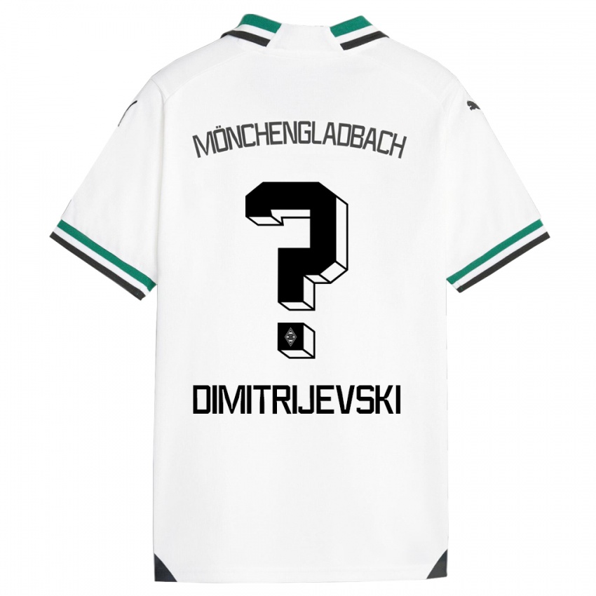 Kinder Maximilian Dimitrijevski #0 Weiß Grün Heimtrikot Trikot 2023/24 T-Shirt Schweiz