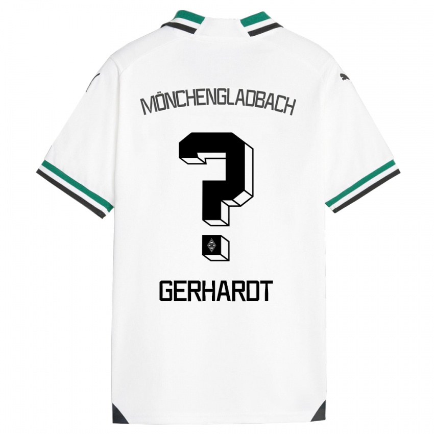 Kinder Konstantin Gerhardt #0 Weiß Grün Heimtrikot Trikot 2023/24 T-Shirt Schweiz