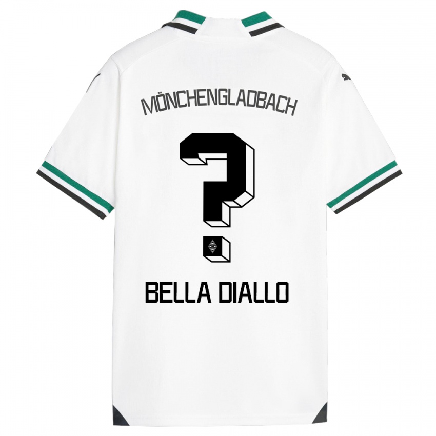 Kinder Oumar Bella Diallo #0 Weiß Grün Heimtrikot Trikot 2023/24 T-Shirt Schweiz