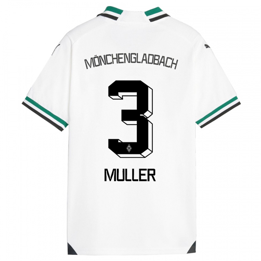 Kinder Barbara Müller #3 Weiß Grün Heimtrikot Trikot 2023/24 T-Shirt Schweiz