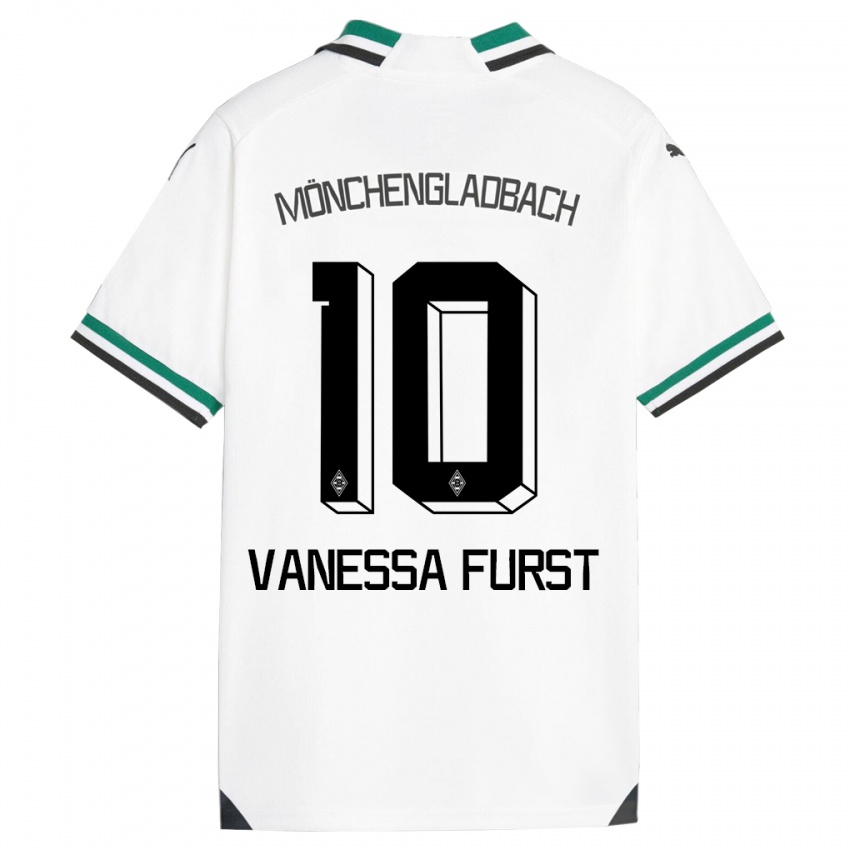 Enfant Maillot Vanessa Fürst #10 Blanc Vert Tenues Domicile 2023/24 T-Shirt Suisse
