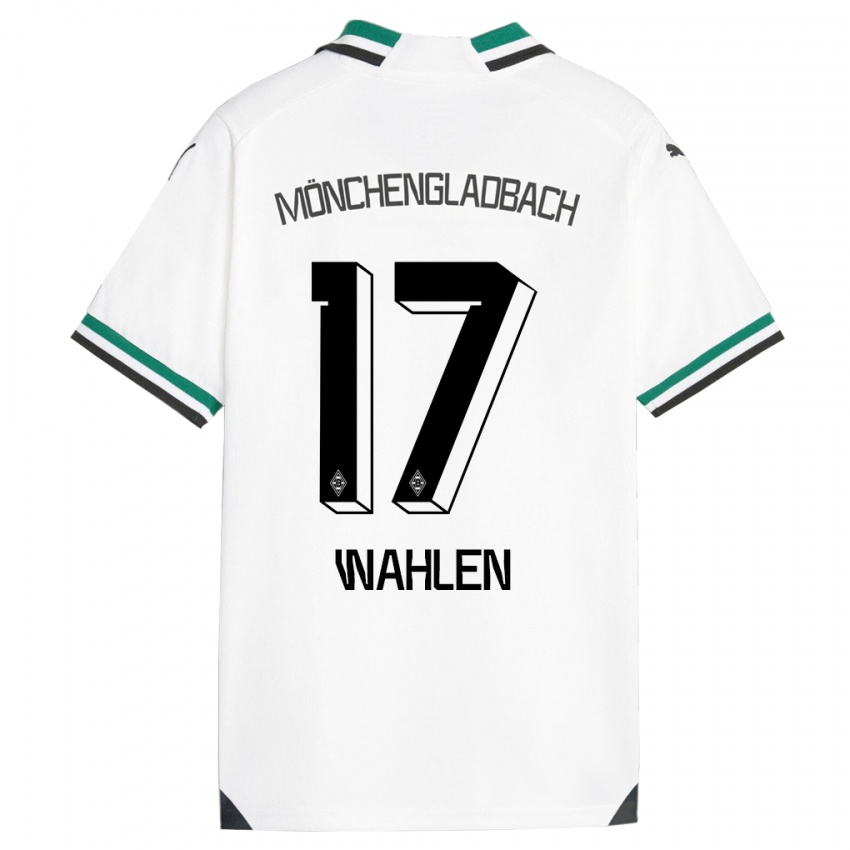 Enfant Maillot Vanessa Wahlen #17 Blanc Vert Tenues Domicile 2023/24 T-Shirt Suisse