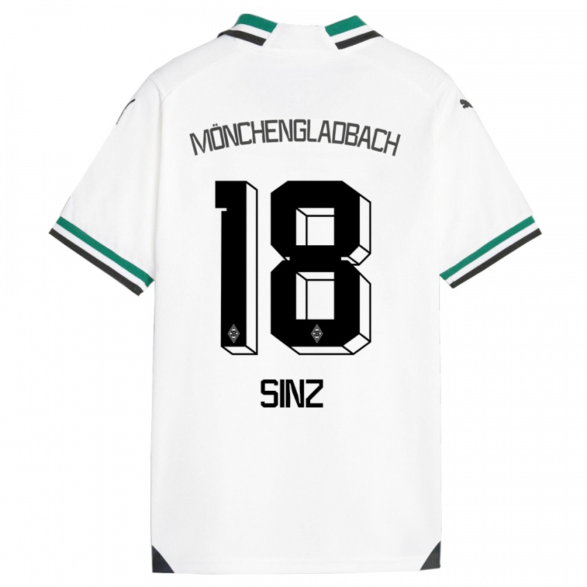 Kinder Michelle Sinz #18 Weiß Grün Heimtrikot Trikot 2023/24 T-Shirt Schweiz
