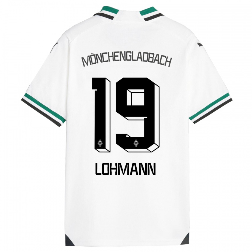 Kinder Mona Lohmann #19 Weiß Grün Heimtrikot Trikot 2023/24 T-Shirt Schweiz
