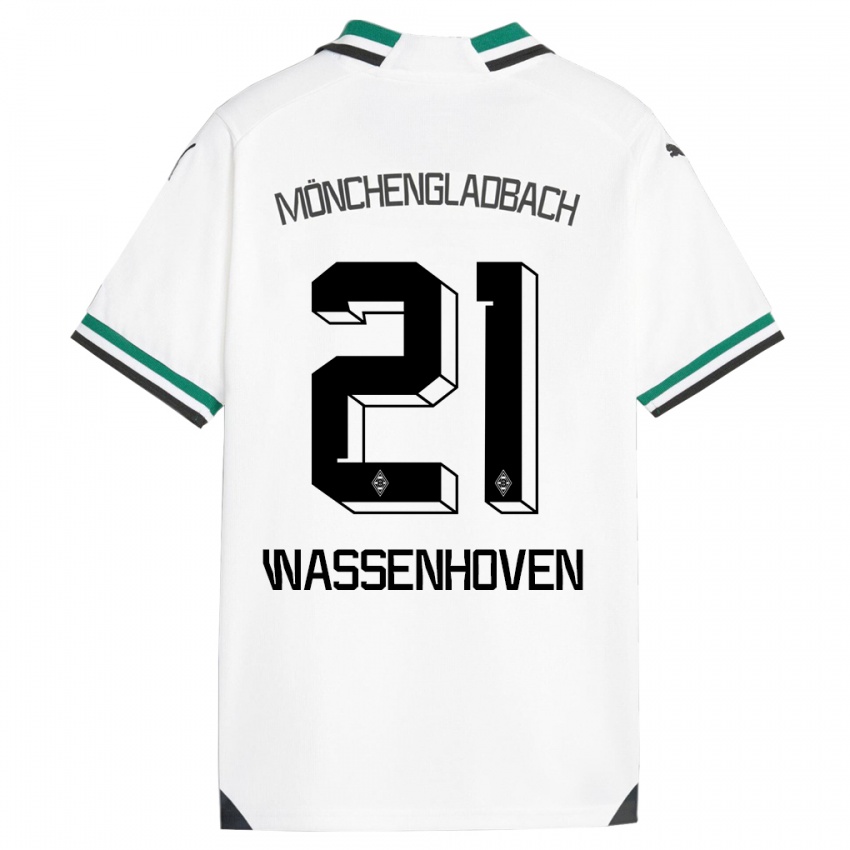 Kinder Michelle Wassenhoven #21 Weiß Grün Heimtrikot Trikot 2023/24 T-Shirt Schweiz
