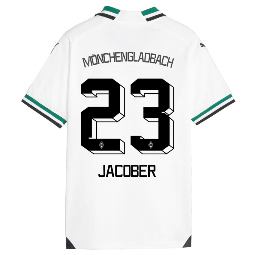 Kinder Magdalena Jacober #23 Weiß Grün Heimtrikot Trikot 2023/24 T-Shirt Schweiz