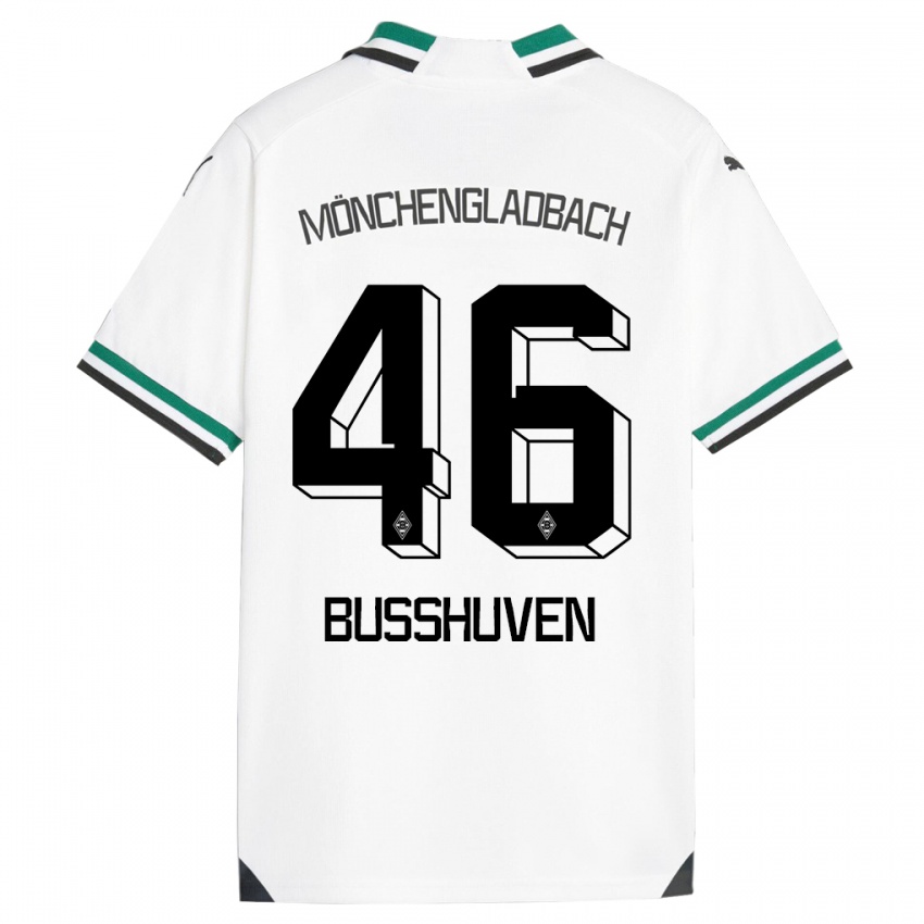 Kinder Alina Busshuven #46 Weiß Grün Heimtrikot Trikot 2023/24 T-Shirt Schweiz