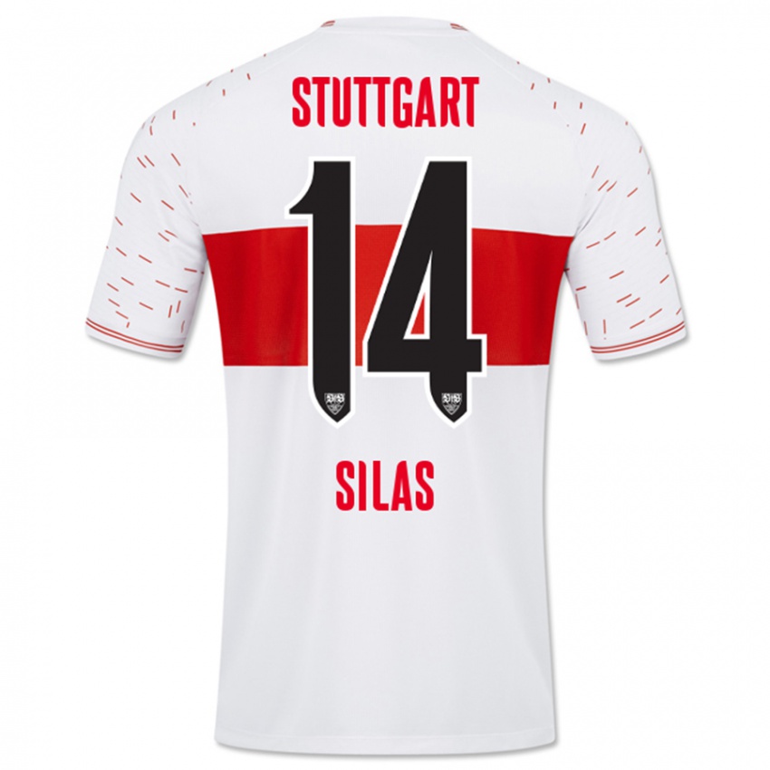 Kinder Silas #14 Weiß Heimtrikot Trikot 2023/24 T-Shirt Schweiz