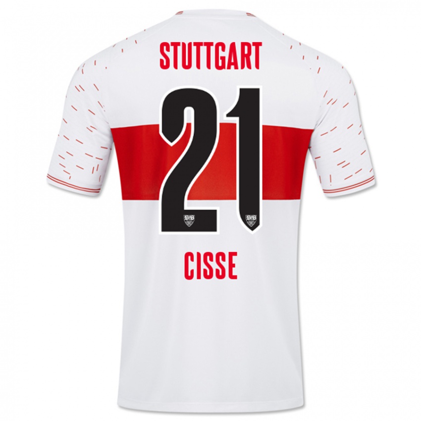 Enfant Maillot Moussa Cissé #21 Blanc Tenues Domicile 2023/24 T-Shirt Suisse