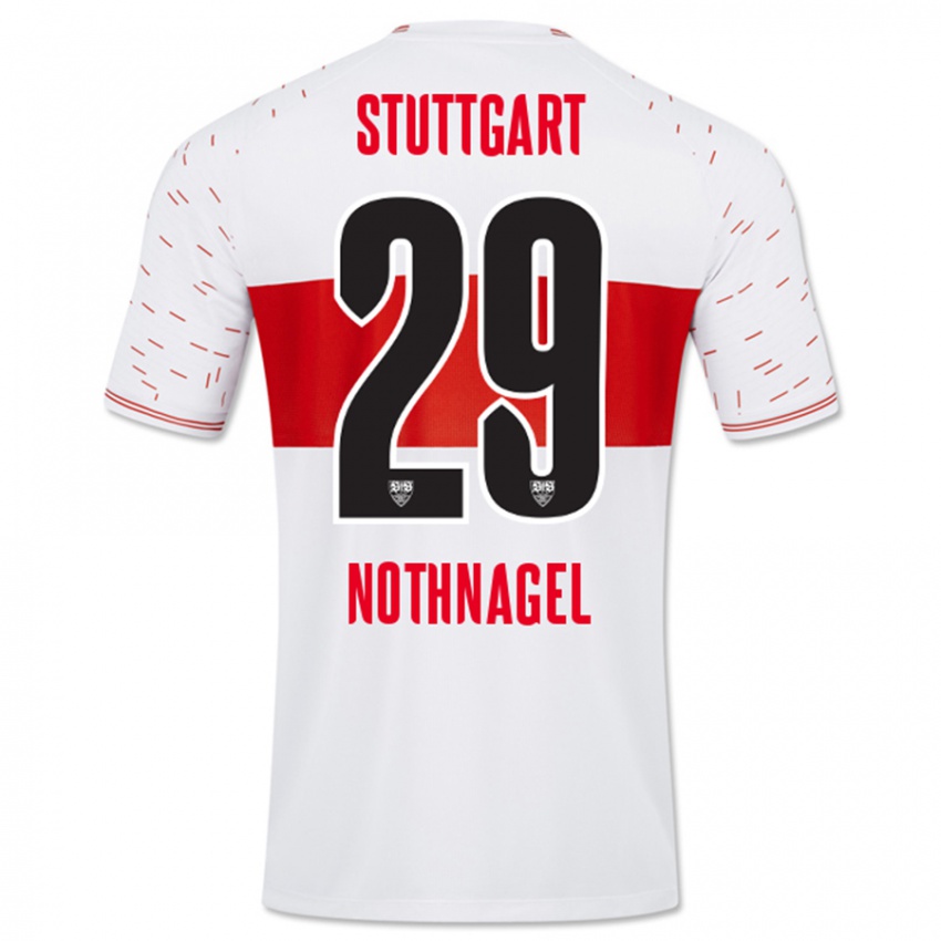 Enfant Maillot Dominik Nothnagel #29 Blanc Tenues Domicile 2023/24 T-Shirt Suisse